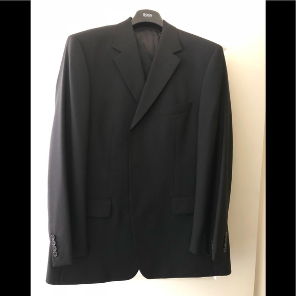 blazer hugo boss black piece suit
